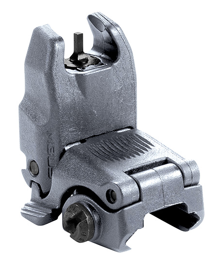 Magpul MAG247-GRY MBUS Sight Front  Stealth Gray Folding for AR-15/ M16 | Elite Firearms