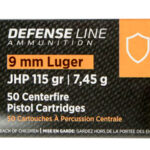 PPU PPD91 Defense 9mm Luger 115 gr Jacket Hollow Point 50 Per Box/ 20 Cs