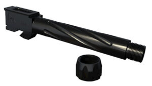Rival Arms RA20G412A Conversion Barrel 9mm Luger 4.49" Black PVD Finish 416R Stainless Steel Material with Fluting & Threading for Glock 22 Gen3-4 | Elite Firearms