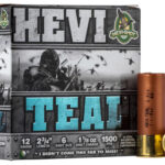 HEVI-Shot HS61226 HEVI-Teal 12 Gauge 2.75" 1 1/8 oz 6 Shot 25 Per Box/ 10 Cs