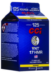 CCI 923CC VNT Rimfire 17 HMR 17 gr Varmint Tipped 125 Per Box/ 10 Cs | Elite Firearms