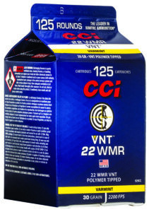 CCI 929CC VNT Rimfire 22 WMR 30 gr Varmint Tipped 125 Per Box/ 10 Cs | Elite Firearms
