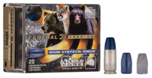 Federal P40SHC1 Premium 40 S&W 165 gr Solid Core Synthetic Flat Nose 20 Per Box/ 10 Cs | Elite Firearms