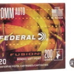 Federal F10FS1 Fusion Handgun 10mm Auto 200 gr Fusion Soft Point 20 Per Box/ 10 Cs