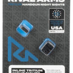 Rival Arms RA4B231G In-Line MOS Night Sights for G17/G19  Black | Green Tritium White Ring Front Sight Green Tritium White Ring Rear Sight | Elite Firearms