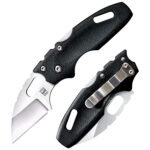 Cold Steel CS20MT Tuff Lite  Mini 2" Folding Sheepsfoot Plain 4034 SS Blade, 3" Black Griv-Ex Handle, Includes Pocket Clip | Elite Firearms