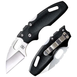 Cold Steel CS20MT Tuff Lite  Mini 2" Folding Sheepsfoot Plain 4034 SS Blade, 3" Black Griv-Ex Handle, Includes Pocket Clip | Elite Firearms