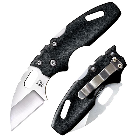 Cold Steel CS20MT Tuff Lite  Mini 2" Folding Sheepsfoot Plain 4034 SS Blade, 3" Black Griv-Ex Handle, Includes Pocket Clip | Elite Firearms