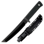 Cold Steel CS49LRT Recon 7" Fixed Tanto Plain Black Tuff-Ex Finish SK-5 Steel Blade/Black Kray-Ex Handle Includes Sheath | Elite Firearms