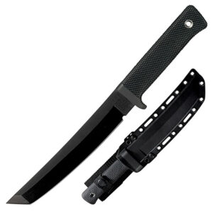 Cold Steel CS49LRT Recon 7" Fixed Tanto Plain Black Tuff-Ex Finish SK-5 Steel Blade/Black Kray-Ex Handle Includes Sheath | Elite Firearms