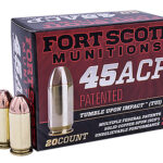 Fort Scott Munitions 450180SCV Tumble Upon Impact (TUI) 45 ACP 180 gr Solid Copper Spun 20 Per Box/ 25 Cs | Elite Firearms
