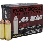 Fort Scott Munitions 44MAG200SCV Tumble Upon Impact (TUI) 44 Rem Mag 200 gr Solid Copper Spun 20 Per Box/ 25 Cs | Elite Firearms