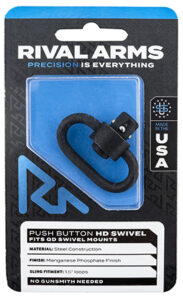 Rival Arms RA-RA92S1B HD Swivel Black Manganese Phosphate Steel with 1.25" Loop & Push Button | Elite Firearms