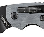 Kershaw 8720 Shuffle DIY 2.40" Folding Drop Point Plain Black Oxide 8Cr13MoV SS Blade Gray Glass-Filled Nylon Handle Includes Pocket Clip
