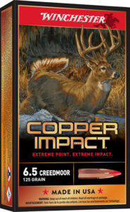 Winchester Ammo X65CLF Copper Impact  6.5 Creedmoor 125 gr Copper Extreme Point Lead Free 20 Per Box/ 10 Cs | Elite Firearms