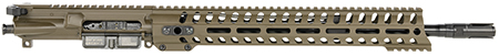 Patriot Ordnance Factory  Minuteman Complete Upper 5.56x45mm NATO 16.50" Black Nitride Barrel Aluminum Patriot Brown Receiver 14.50" M-LOK Handguard Lo Pro DI Gas Block (Mid Length) | Elite Firearms