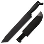 Cold Steel CS97BTMS Tanto  13" Black Matte Baked-On Anti Rust 1055 Carbon Steel Blade/ Black Polypropylene Handle 15.63" Long Includes Sheath | Elite Firearms