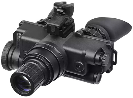 AGM Global Vision 12W7P122154211 Wolf-7 PRO NW1 Night Vision Goggles Black 1x 27mm, Generation 2+ Level 1, 45-54 lp/mm Resolution, White Filter | Elite Firearms