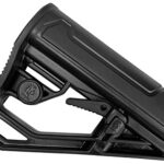 ADAPTIVE TACTICAL AT02013 EX Performance Lite Adj. Black Synthetic M4 Style, Swivel Stud, Fits AR-Platform (Mil-Spec Buffer Tubes) | Elite Firearms