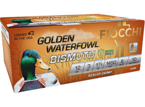 Fiocchi 123GB6 Golden Waterfowl Bismuth 12 Gauge 3" 1 3/8 oz 6 Shot 10 Per Box/ 10 Cs | Elite Firearms