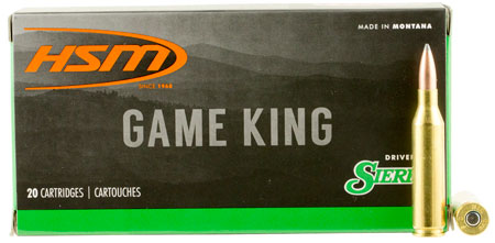 HSM 24317N Game King 243 Win 100 gr Sierra GameKing Spitzer Boat Tail 20 Per Box/ 25 Cs | Elite Firearms