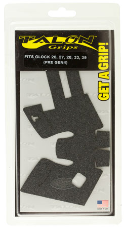 Talon Grips 105G Adhesive Grip Compatible w/Glock 26/27/28/33/39 Gen3, Black Textured Granulate
