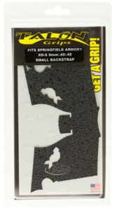 Talon Grips 207R Adhesive Grip  Textured Black Rubber for Springfield XD-S 9,40,45 with Small Backstrap | Elite Firearms
