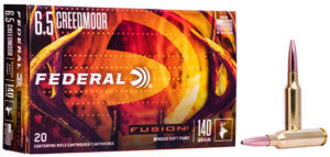 Federal F65CRDFS1 Fusion  6.5 Creedmoor 140 gr Fusion Soft Point 20 Per Box/ 10 Cs