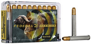 Federal P458T3 Premium Safari Cape-Shok 458 Win Mag 500 gr Trophy Bonded Sledgehammer Solid 20 Per Box/ 10 Cs | Elite Firearms