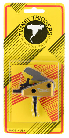 Timney Triggers 667SST Competition Trigger  Single-Stage Straight Trigger with 3 lbs Draw Weight & Black/Gold Finish for AR-15 | Elite Firearms