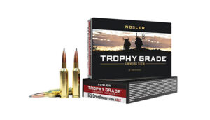Nosler 60091 Trophy Grade Long-Range 6.5 Creedmoor 129 gr Nosler Spitzer AccuBond Long Range 20 Per Box/ 10 Cs | Elite Firearms