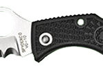 Spyderco LBKS3 Ladybug 3 1.94" Folding Modified Clip Point Serrated VG-10 SS Blade Black FRN Handle | Elite Firearms
