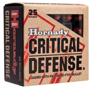 Hornady 91340 Critical Defense  40 S&W 165 gr Hornady Flex Tip eXpanding 20 Per Box/ 10 Cs