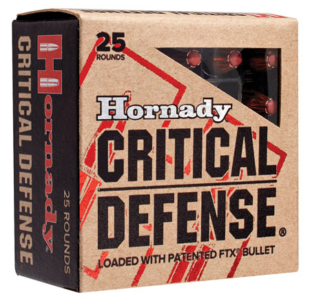 Hornady .40 S&W 165gr CRITICAL DEFENSE Brass – 20rd