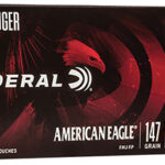 Federal AE9FP American Eagle Handgun 9mm Luger 147 gr Full Metal Jacket Flat Point 50 Per Box/ 20 Cs
