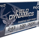Fiocchi 243SPD Field Dynamics 243 Win 100 gr Pointed Soft Point 20 Per Box/ 10 Cs | Elite Firearms