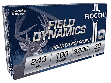 Fiocchi .243 Winchester 100gr Brass – 20rd