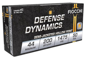 Fiocchi 44B500 Defense Dynamics 44 Rem Mag 200 gr Semi Jacketed Hollow Point 50 Per Box/ 10 Cs | Elite Firearms