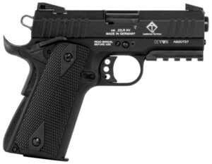 GSG GERG2210GSG9CA 922 *CA Compliant 22 LR 10+1 3.40" All Black Steel Barrel, Serrated Slide, Zinc Alloy w/Picatinny Rail & Beavertail Frame, Black Double Diamond Polymer Grip | Elite Firearms
