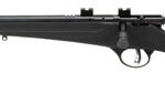 Savage Arms 13841 Rascal FLV-SR 22 Short Caliber with 1rd Capacity, 16.12" Threaded Barrel, Matte Blued Metal Finish & Matte Black Synthetic Stock Left Hand (Youth) | Elite Firearms