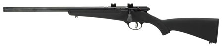 Savage Arms 13841 Rascal FLV-SR 22 Short Caliber with 1rd Capacity, 16.12" Threaded Barrel, Matte Blued Metal Finish & Matte Black Synthetic Stock Left Hand (Youth) | Elite Firearms