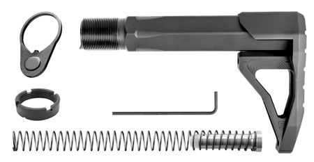 Phase 5 Weapon Systems CMSA Carbine Mini Stock Assembly Black Aluminum for AR15/AR10 | Elite Firearms