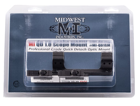 Midwest Industries MIQD1SM 1" QD Scope Mount/Ring Combo Black Hardcoat Anodized | Elite Firearms