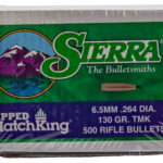 Sierra 7430C Tipped MatchKing 264 Cal .264 130 gr Tipped MatchKing/ 500 Per Box | Elite Firearms