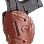 1791 Gunleather 3WH2CBRA 3-Way IWB/OWB Size 02 Classic Brown Leather Belt Loop Compatible w/ Ruger LCP Compatible w/ Glock 42 Compatible w/ S&W Bodyguard Ambidextrous Hand | Elite Firearms