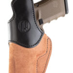 1791 Gunleather RCH4BLBR RCH IWB Size 04 Black/Brown Leather Belt Clip Compatible w/Glock 17/S&W M&P Shield/Springfield XD Right Hand | Elite Firearms