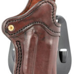 1791 Gunleather ORPDH1SBRR BH1 Optic Ready Size 01 OWB Style made of Leather with Signature Brown Finish, Adjustable Cant & Paddle Mount Type fits 4-5" Barrel 1911 for Right Hand | Elite Firearms