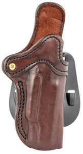 1791 Gunleather ORPDH1SBRR BH1 Optic Ready Size 01 OWB Style made of Leather with Signature Brown Finish, Adjustable Cant & Paddle Mount Type fits 4-5" Barrel 1911 for Right Hand | Elite Firearms
