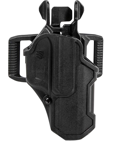 Blackhawk 410200BKL T-Series L2C Light Bearing OWB Black Polymer Belt Slide Compatible w/Glock 17/19/22/23/31/32/45/47 Left Hand | Elite Firearms