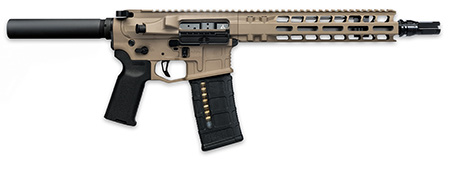 Radian Weapons R0514 Model 1 Pistol 223 Wylde 30+1 10.50", FDE Billet Rec/M-Lok Handguard, Smooth Buffer Tube (No Brace), Magpul Grip, Ambi Controls, Dead Air QD Flash Hider, Adj. Trigger | Elite Firearms
